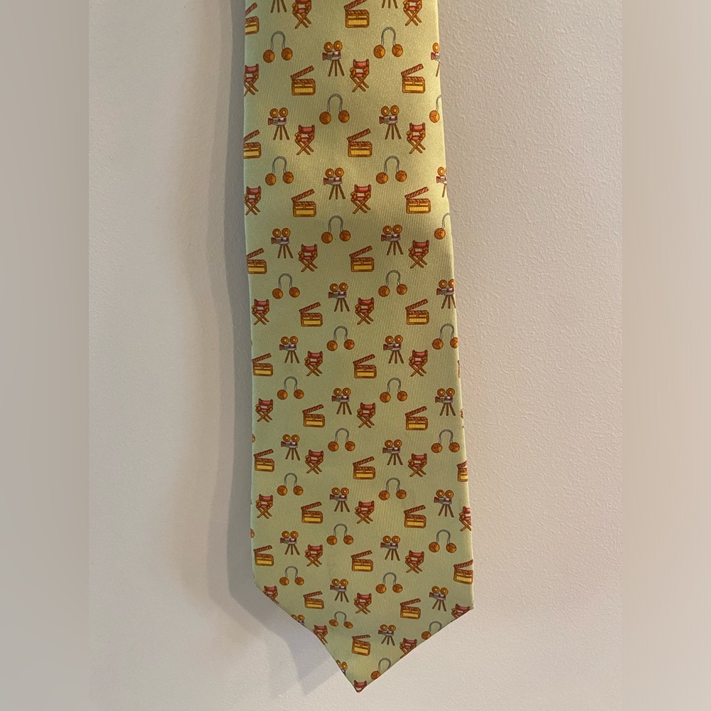 Salvatore Ferragamo Director Camera Film Necktie